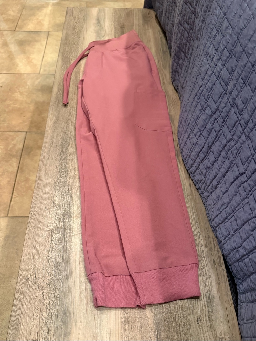 Dusty Rose Jogger scrubs- Drawstring Waist